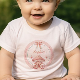 Fairy Girl Mushroom House Verjaardag Kinder Shirts