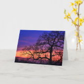 Fairy Girl on Tree Silhouette Note Kaart (Gele Bloem)