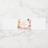 Fairy Girl'Anniversaire Fête Étiquette bouteille d (Étiquettes simples)