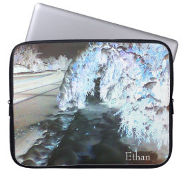 Fairy Glow Blauwgroen Laptop Sleeve