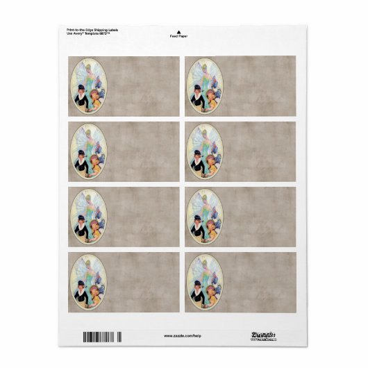 Fairy Godmère Avery Étiquette (Feuille entière)