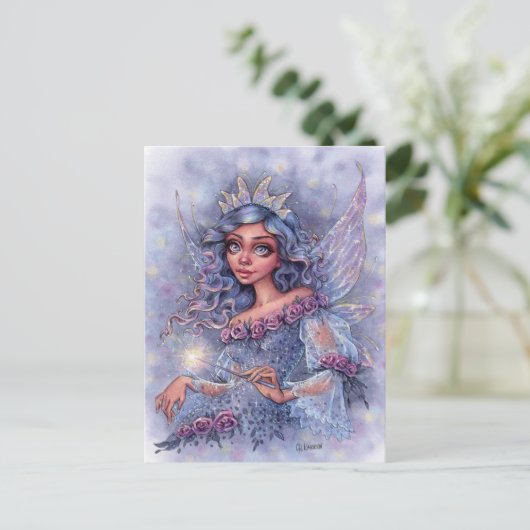 Fairy Godmoeder Briefkaart (Staand voorkant)