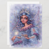 Fairy Godmoeder Magic Wings Fantasy Woman Art Kaar (Voorkant / Achterkant)
