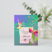 "Fairy Godmother Bedankt" Bedankkaart (Staand voorkant)