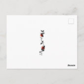 Fairy Gold Wings Rode Kerst Ornamenten Briefkaart (Achterkant)