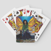 Fairy Guardian Doberman Hond Pokerkaarten (Achterkant)
