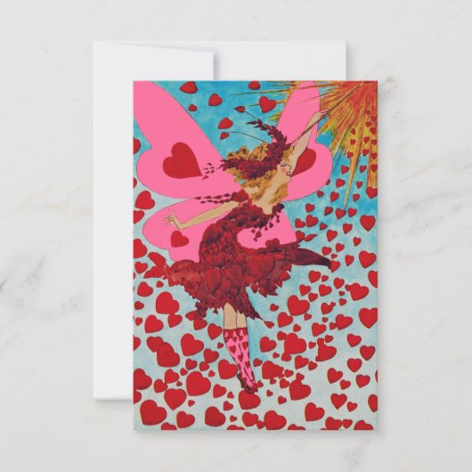 Fairy Hearts CHANGE COLOR ~ Invitations / RSVP (Voorkant)