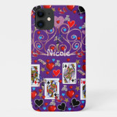 Fairy Hearts Iphone Case Queen (Achterkant)