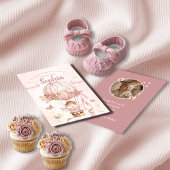 Fairy Hot Air Balloon Girl Birthday Invitation