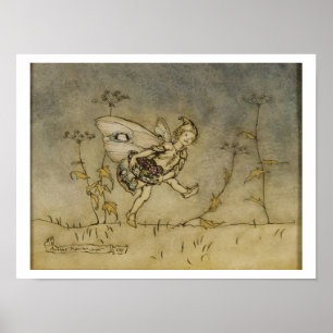 Fairy, illustratie van 'A Midzomer Night's Drea Poster