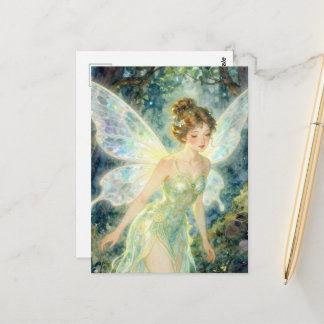 Fairy in a Green Dress Briefkaart