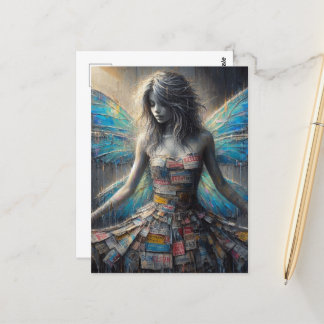 Fairy in a Recycled Dress Briefkaart