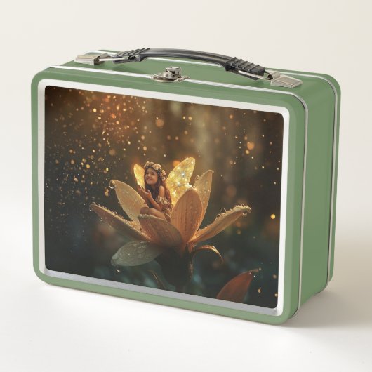 Fairy in een bloem / lente regen lunchbox (Voorkant)