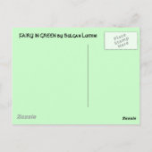 Fairy in het groen briefkaart (Achterkant)