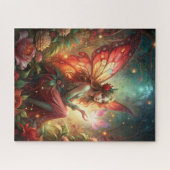 Fairy in het rood legpuzzel (Horizontaal)