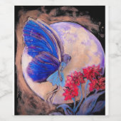 Fairy in Moonlight Food or Wine Étiquette Set (Étiquettes simples)