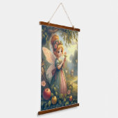 Fairy In The Garden Hangend Wandkleed (Gebogen)