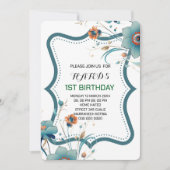 Fairy Invitations pour le premier anniversaire, ,I (Devant)