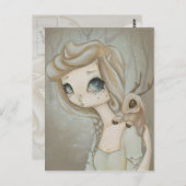 Fairy Jackalope - briefkaart van de fantasievaardi (Voorkant / Achterkant)