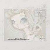 Fairy Jackalope - imaginaire fairy art carte posta (Dos)