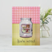 Fairy Jar House nodigt Kaart (Staand voorkant)