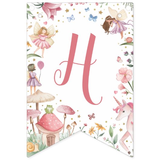 Fairy Joyeux Anniversaire Bannière (Deuxième drapeau)