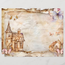  Fairy Junk Journal Scrapbook Papier