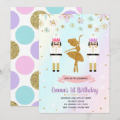 Fairy kerstfeest verjaardagsuitnodiging kaart (Voorkant / Achterkant)