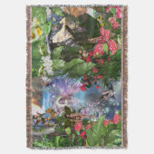 Fairy Kingdom forest dreamland fantasy verhalen Deken (Voorkant Verticaal)