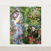 Fairy Kingdom forest dreamland fantasy verhalen Wandkleed (Voorkant)