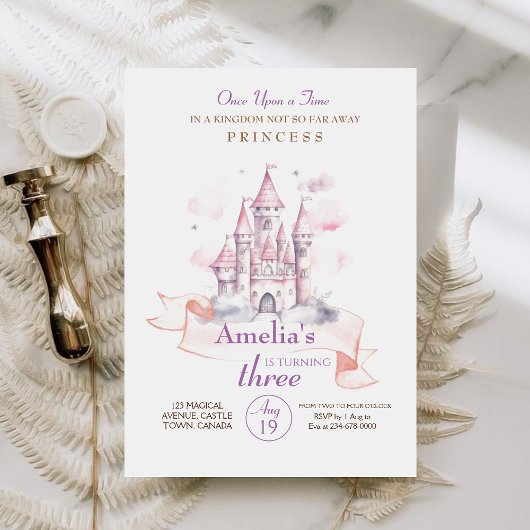 Fairy Kingdom Prinses Verjaardagsfeest Kaart