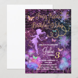 Fairy Kisses and Birthday Wives Invitation