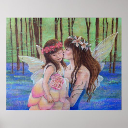Fairy Kisses ART PRINT Moeder en dochter (Voorkant)