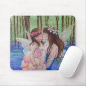 Fairy Kisses moeder en dochter Mousepad Muismat (Met muis)