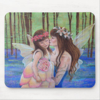 Fairy Kisses moeder en dochter Mousepad Muismat