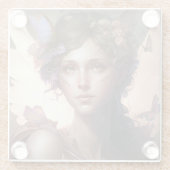 Fairy Lady Fantasy Art Glazen Onderzetter (Achterkant)