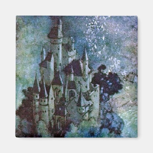 Fairy Land Castle van Edmund Dulac Magnet Magneet (Voorkant)
