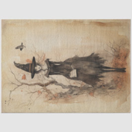 Fairy Land Lente Bos Whimsical Witch No2 Tissuepapier