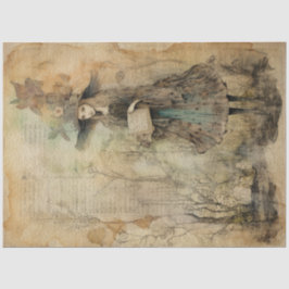 Fairy Land Lente Bos Whimsical Witch No3 Tissuepapier