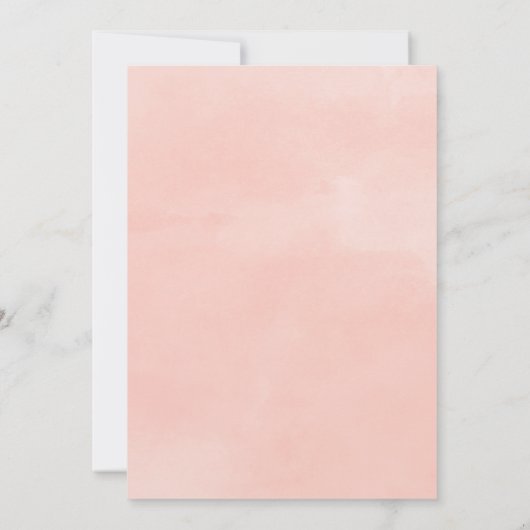 Fairy Lights Blush nuptiale douche Invitation (Dos)