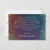 Fairy Lights Fantasy Enchanted Forest Wedding Bedankkaart (Achterkant)