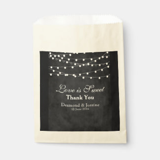 Fairy Lights & Hearts Favor Bag Bedankzakje