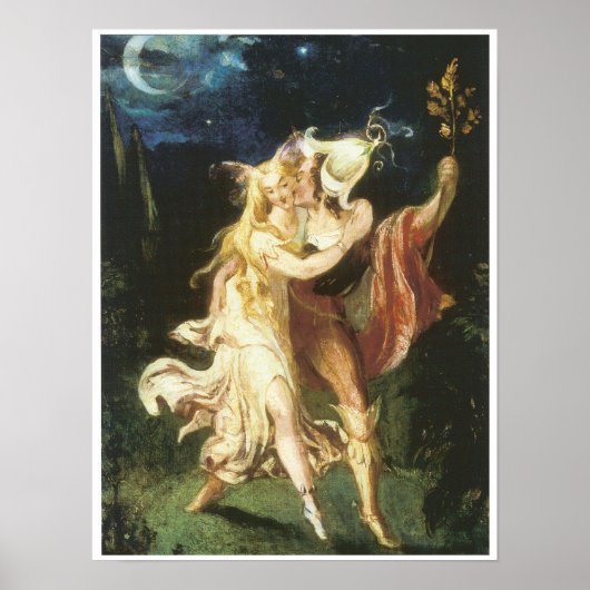 Fairy Lovers, c. 1840 Poster (Voorkant)