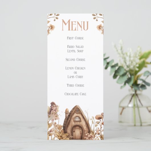 Fairy Magic Boho Flat Menu (Debout devant)