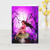 Fairy Magic Wenskaart Kaart (Gele Bloem)