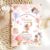 Fairy Magical Forest Garden Girl Fairy Birthday in Kaart