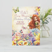 Fairy Magique Anniversaire Fête Invitation (Debout devant)