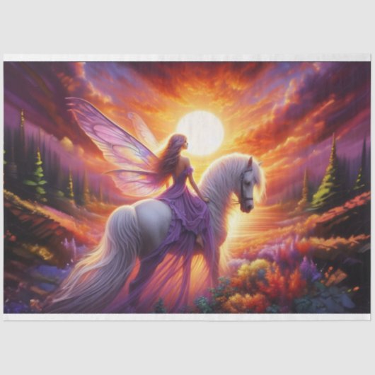 Fairy Meadow Sunset Tissue Paper Tissuepapier (Voorkant)