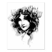 Fairy Meisje Gypsy Rubber Stamp Rubberstempel (Afrduk)
