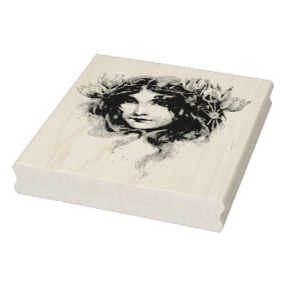 Fairy Meisje Gypsy  Rubber Stamp Rubberstempel